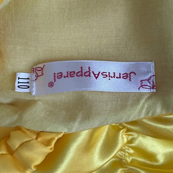 JerrisApparel Girl 4-5 ball gown Belle Beauty and the Best yellow Disney formal - Picture 4 of 8